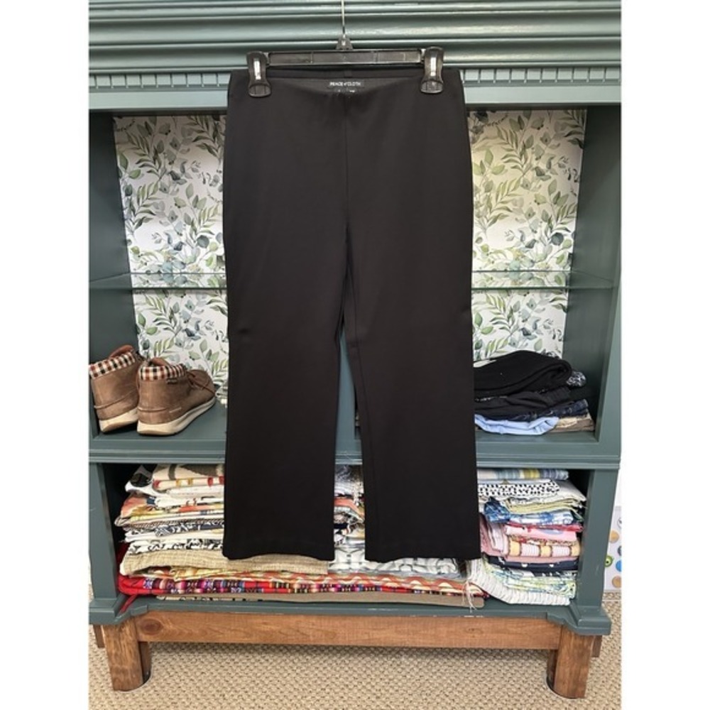 Peace of Cloth Women's Black Straight Leg Pants Size XS Viscose‎ Nylon Spandex